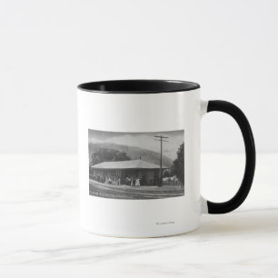 Exterior View of the Train Depot Mug