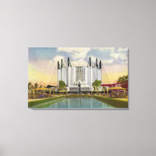 Exterior View of the Travel Building Canvas Print