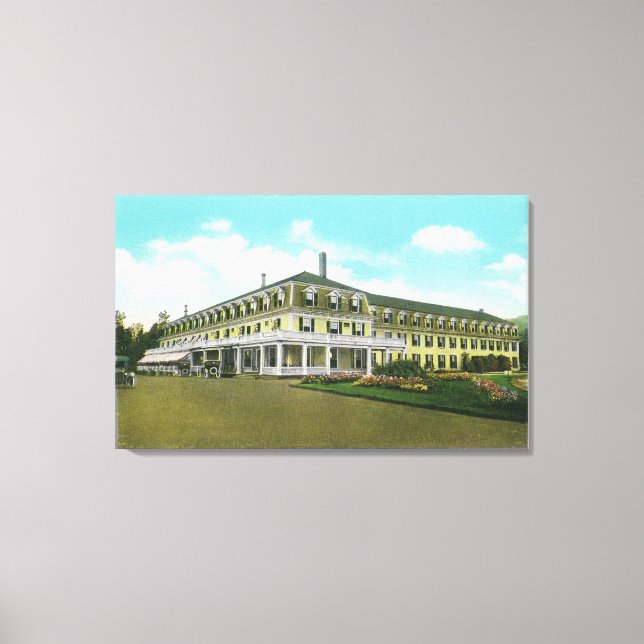 Exterior View of the Twin Mt House Canvas Print (Front)