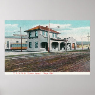 Exterior View of the VBN RR Electric Depot Poster