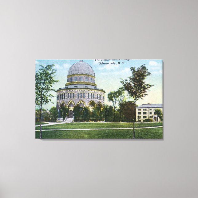 Exterior View of Union College Library Canvas Print (Front)