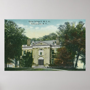 Exterior View of Union College YMCA Poster