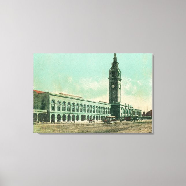 Exterior View of Union Ferry Depot Canvas Print (Front)