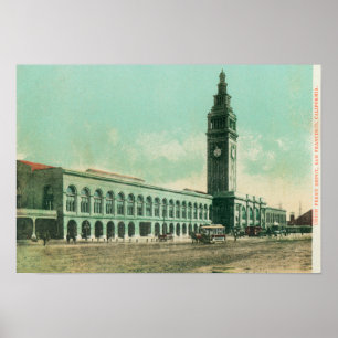 Exterior View of Union Ferry Depot Poster
