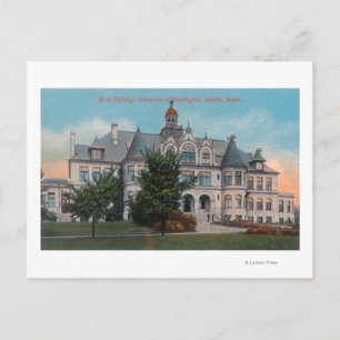 Exterior View of University of WA Main Bldg Postcard