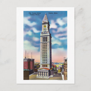 Exterior View of US Custom House Postcard