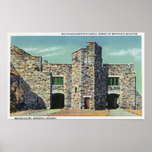 Exterior View of Whiteface Mt Castle Poster