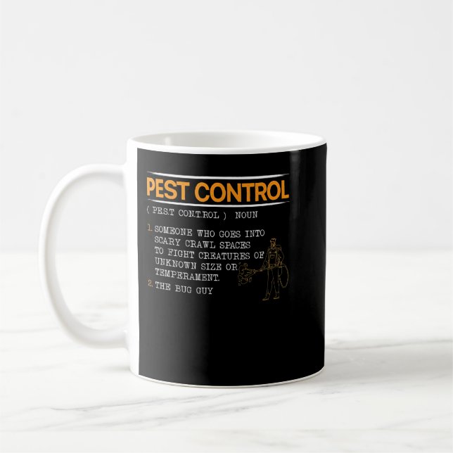 Exterminator Animal Control Pest Control  Coffee Mug (Left)