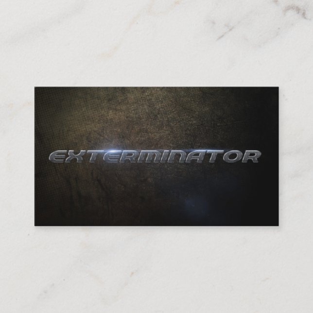 Exterminator Business card (Front)