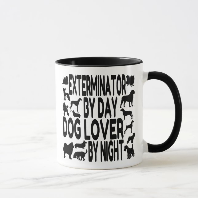 Exterminator Loves Dogs Mug (Right)