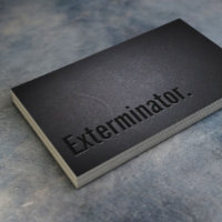 Exterminator Minimalist Black Bold Pest Control