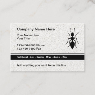 Exterminator Modern Business Card