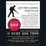 Exterminator, Pest Control Advertising Flyer<br><div class="desc">Exterminator,  Pest Control Advertising Flyer by The Business Card Store.</div>