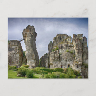 Externsteine Teutoburg Forest Germany Postcard