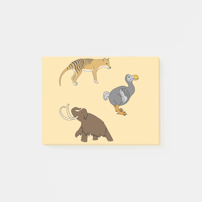 Extinct Animals  Post-it Notes (Front)