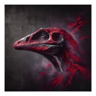 Extinct Dinosaur Head Photo Print