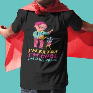 Extra Cool Awesome Boy Down Syndrome Awareness Day T-Shirt