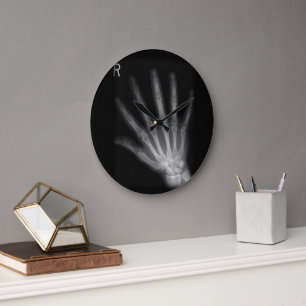 Extra Digit X-ray Right Hand Large Clock
