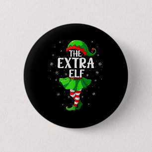 Extra Elf Christmas Girls Women Elf Squad Xmas Fam 6 Cm Round Badge