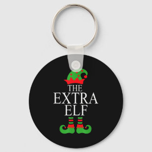 Extra Elf Family Matching Christmas Group Pajama M Key Ring