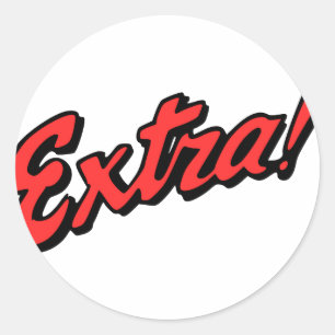 Extra! Exclusive Classic Round Sticker