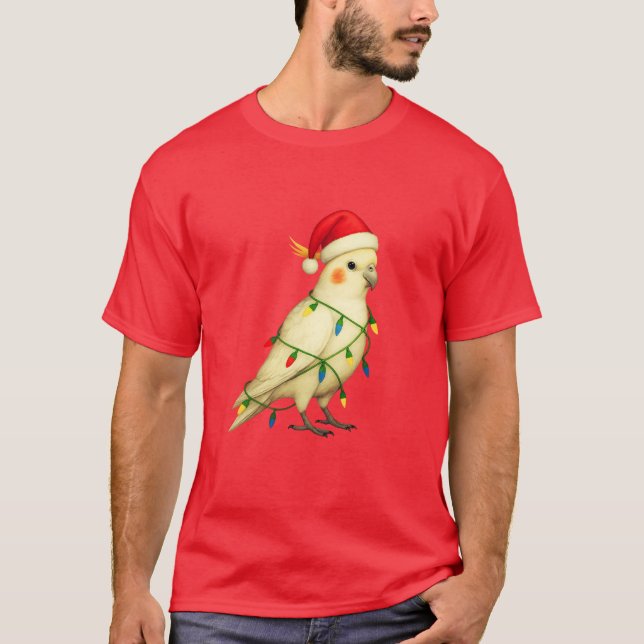 Extra Festive Cockatoo T-Shirt (Front)