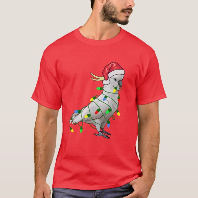 Extra Festive Cockatoo T-Shirt (Front)
