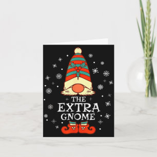 Extra Gnome Xmas Family Christmas  Card