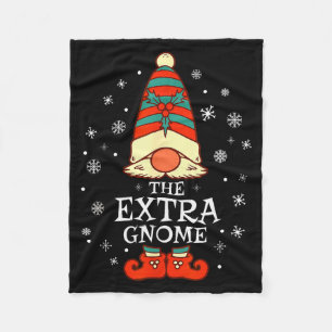 Extra Gnome Xmas Family Christmas Fleece Blanket