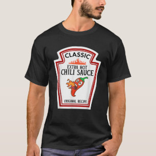 Extra Hot Chili Sauce DIY Halloween Costume Matchi T-Shirt