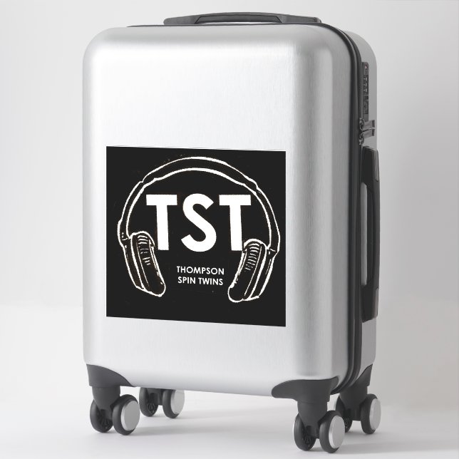 Extra-Large 14" x 14" Custom-Cut Vinyl Stickers (Suitcase)