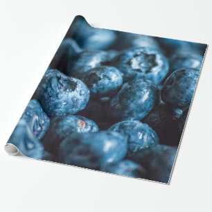 Extra Large Blueberries Wrapping Paper