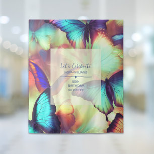 Extra Large Butterfly Birthday Party Backdrop Tapestry