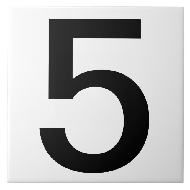 Extra Large House Number Tiles 6"x6" (Front)