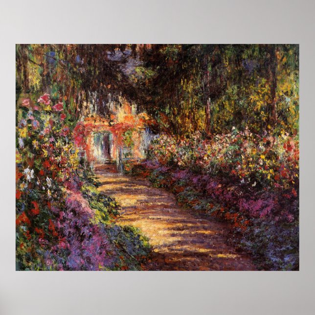 Extra Large Pathway in Monet's Garden Poster (Front)