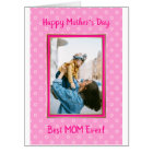 Extra Large Pink Photo Mother’s Day Card