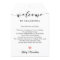 Extra Large Wedding Welcome Tag, Letter Itinerary