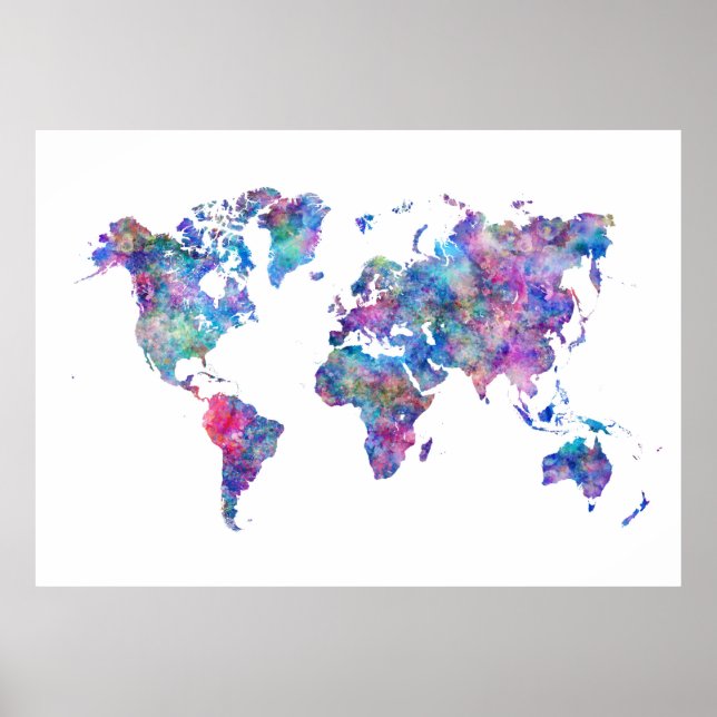 Extra large World Map Poster (Front)