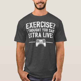 Extra Lives Funny Video Game Controller Retro  Boy T-Shirt
