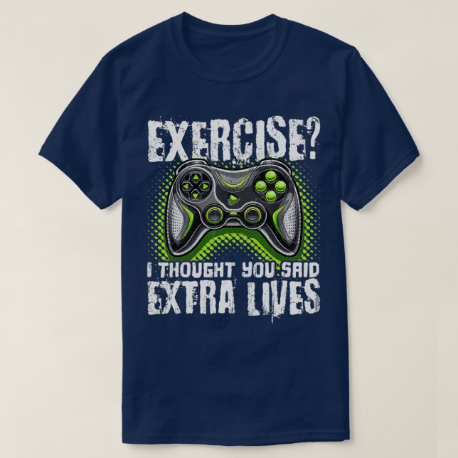 Extra Lives Funny Video Game Controller Retro  Boy T-Shirt (Design Front)