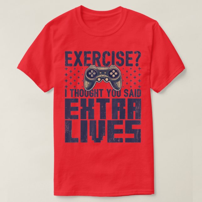 Extra Lives Funny Video Game Controller Retro  Boy T-Shirt (Design Front)