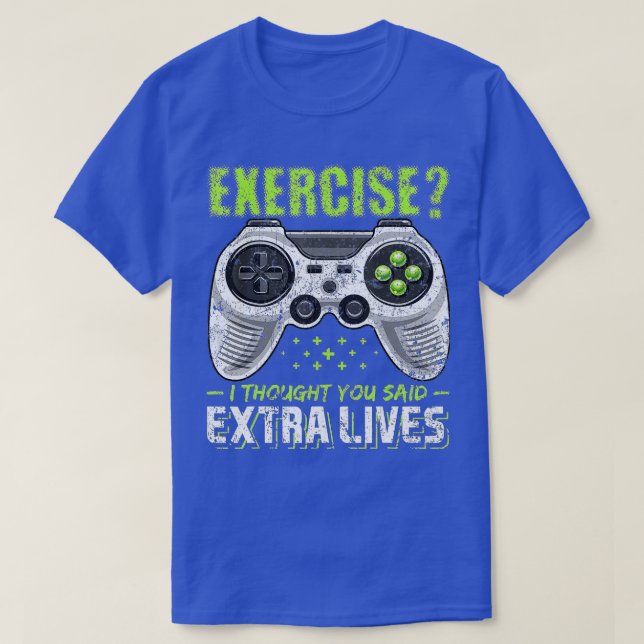 Extra Lives Funny Video Game Controller Retro Boy T-Shirt (Design Front)