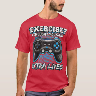 Extra Lives Funny Video Game Controller Retro  Boy T-Shirt