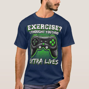 Extra Lives Funny Video Game Controller Retro  Boy T-Shirt