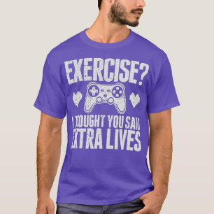 Extra Lives Funny Video Game Controller Retro Boy T-Shirt