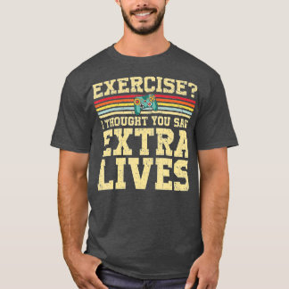 Extra Lives Funny Video Game Controller Retro  Boy T-Shirt