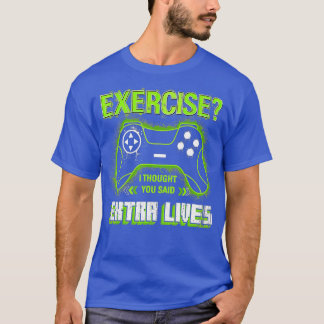 Extra Lives Funny Video Game Controller Retro  Boy T-Shirt