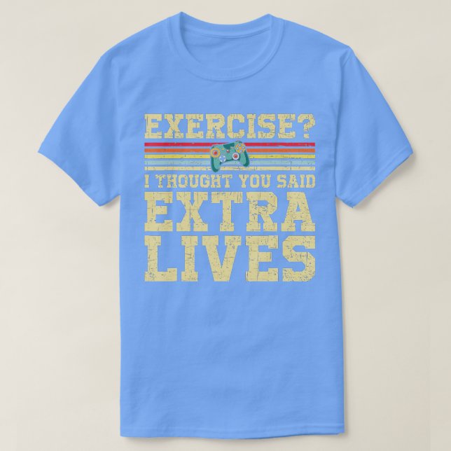 Extra Lives Funny Video Game Controller Retro  Boy T-Shirt (Design Front)