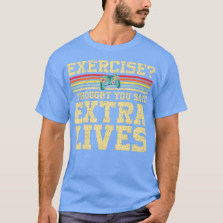 Extra Lives Funny Video Game Controller Retro Boy T-Shirt