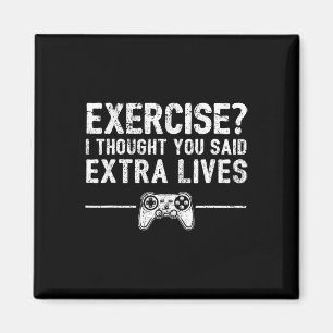 Extra Lives Funny Video Game Controller Retro Game Magnet